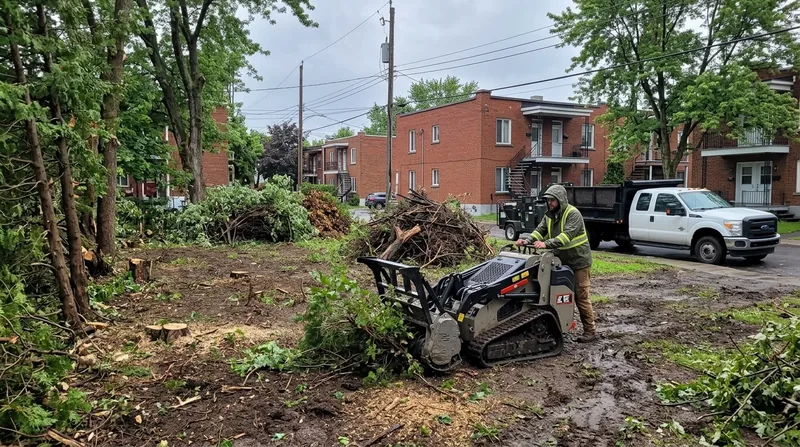 Déboisement de terrain Montréal