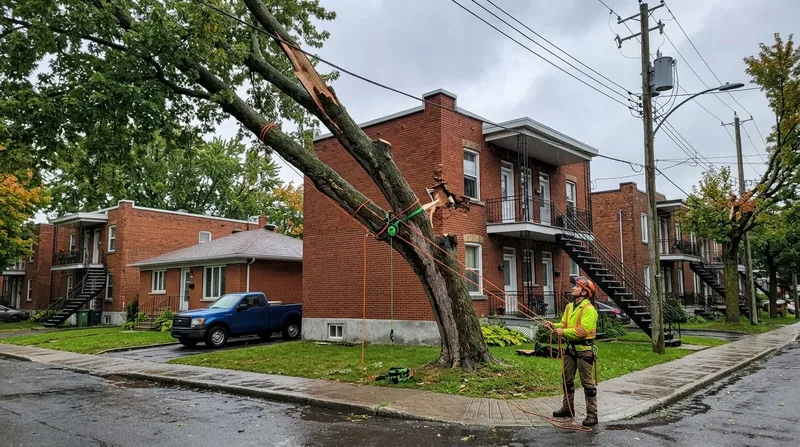 Abattage d'urgence 24/7 Montréal